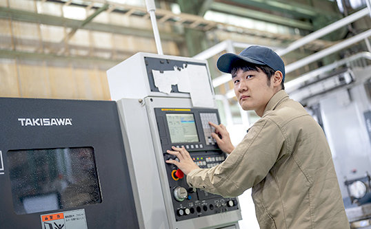 写真:現地での試運転立ち合い